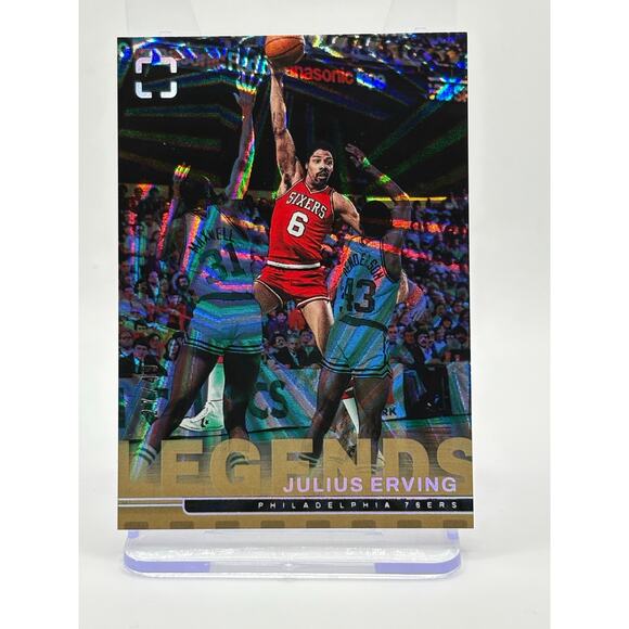 2024-25 Panini Photogenic Julius Erving Legends Wedges Refractor 27/49 SP 76ers - Picture 1 of 2
